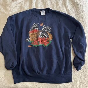Vintage Endless Designs Raccoon Sweatshirt | Oversized Vintage